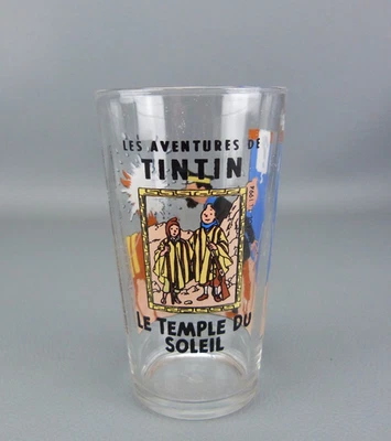 Verre à moutarde AMORA sérigraphié, TINTIN, Hergé, TL, 1994. - Photo 1/4