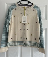 Women’s White Stuff Embroidered Cream Cardigan Size 10 New With Tags