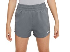New Girls' Nike One Shorts Large Smoke Grey/White 32