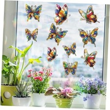 20pcs Window Decals for Bird Strikes, Anti Collision Window Clings, Butterfly
