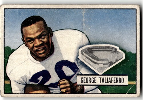 George Taliaferro #8 1951 Bowman card