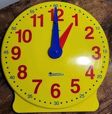 Learning Resources Big Time 12-Hour Clock Tell Time Educational Set