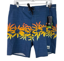 Quiksilver Men's 32 High Line Choppa 19" Board Short Blue NWT