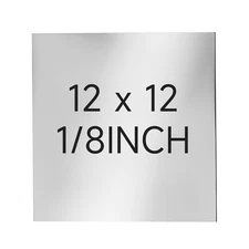 304 Stainless Steel Sheet - 12" X 12" X 1/8" Thin Stainless Steel Plate 1/8 Inch