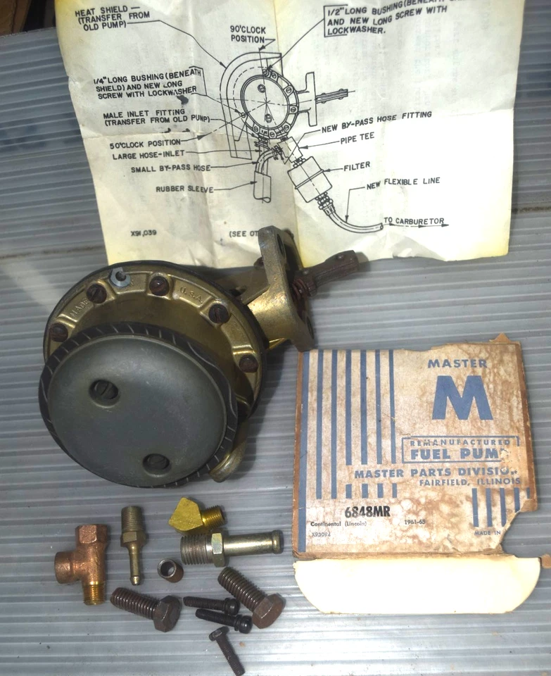 BOMBA DE COMBUSTIBLE LINCOLN CONTINENTAL 1961 1962 1963 1964 1965 1966 1967 1968 MARKIII 68 Foto 4 de 4