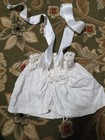 Vintage White Cotton Smocked Top For Infant Or Toddler With Ribbon — photo 4