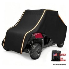 UTV Cover Waterproof Heavy Duty Oxford Cloth All Weather 2-3 Seater Black
