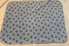 Koala Baby Babies R Us Boy Blue Paw Print Soft Fleece Crib Blanket 30 X 40