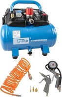 GüDe Kompressor Airpower 190/08/6 8Bar 6L 1100W öLfrei ZubehöR 6 Teile