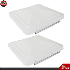 2PC Replacement Roof Vent Cover For Camper RV Trailer Universal White 14" x 14"