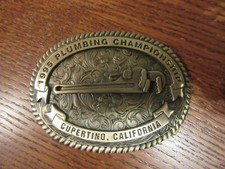 New 1995 Plumbing Championship Cupertino, California Belt Buckle