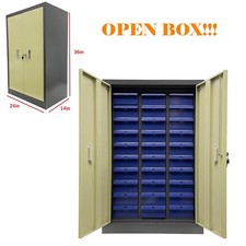 Open Box Large 30 Drawers Locker Parts Cabinet Workshop Tool Storage Cabinet