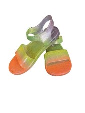 Cat Jack Rainbow Glitter Jelly Sandals Size 11 Toddler Girls