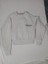 Essentials Fear of God Sweatshirt Kid Small 4/5 Pullover Comfy Casual Read