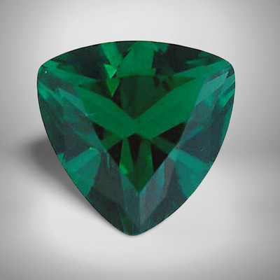 Emerald Trillion Cut Gemstone 0.61 Cts - 6 mm Vivid Precious Jewelry Gem #
