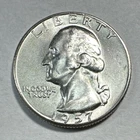 1957 Washington Quarter CHBU