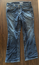 Ariat FR Flame Resistant Jeans Women's 31S CAT2 2112 Mid Rise Bootcut Blue EUC