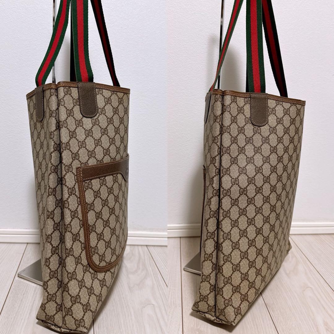GUCCI Tote Bag PVC Women’s Large A4 Storage Authentic Excellent Condition thumbnail 2
