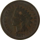1871 Indian Head Cent AG About Good Penny 1c Coin SKU:I27820
