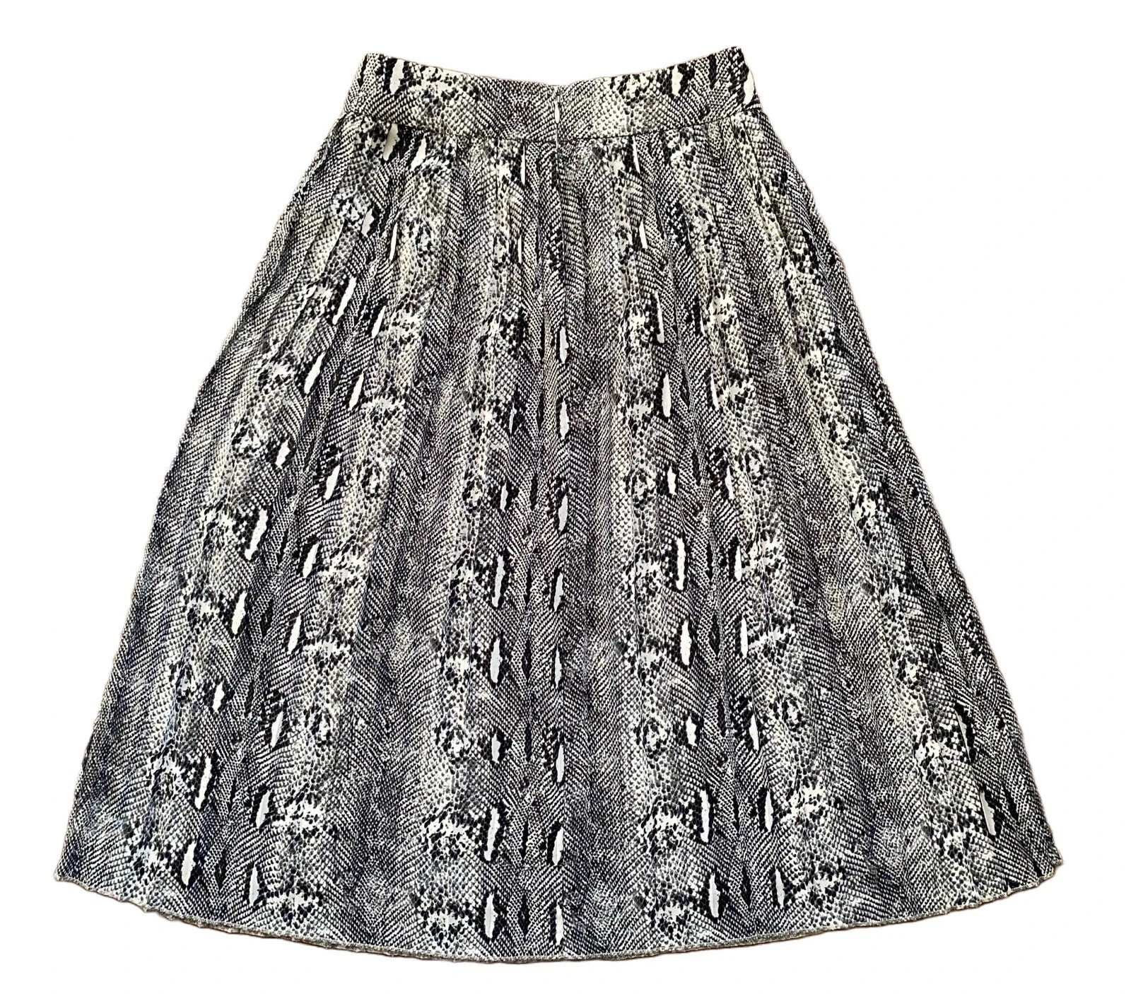 J. Crew Gray Black Python Snake Print Snakeskin P… - image 5