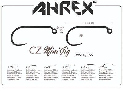 Ahrex SA254 Salt Jig Hook Ami Da Mosca, Costruzione