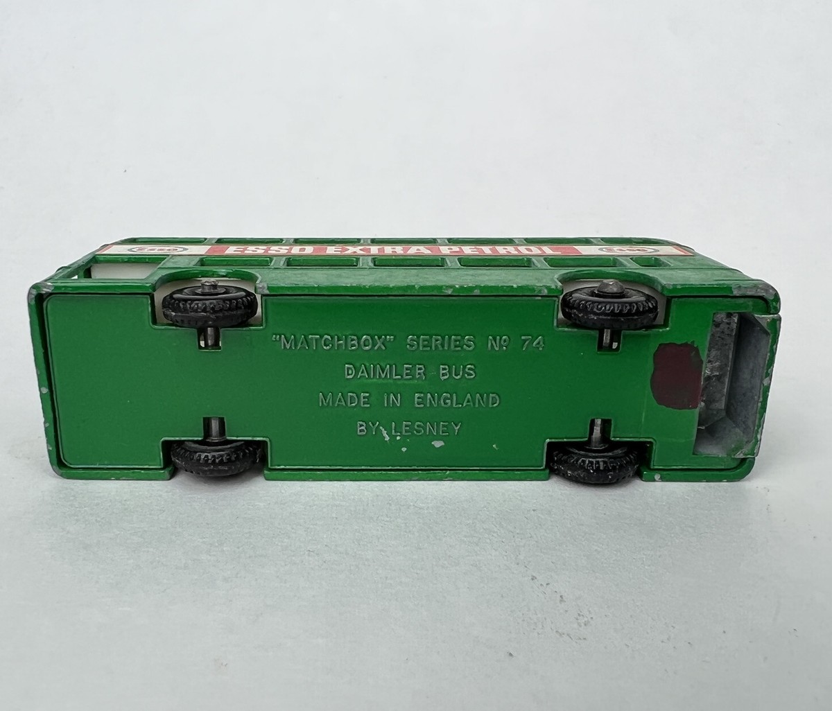 Vintage Lesney Matchbox 74 Daimler Double Decker Bus Green