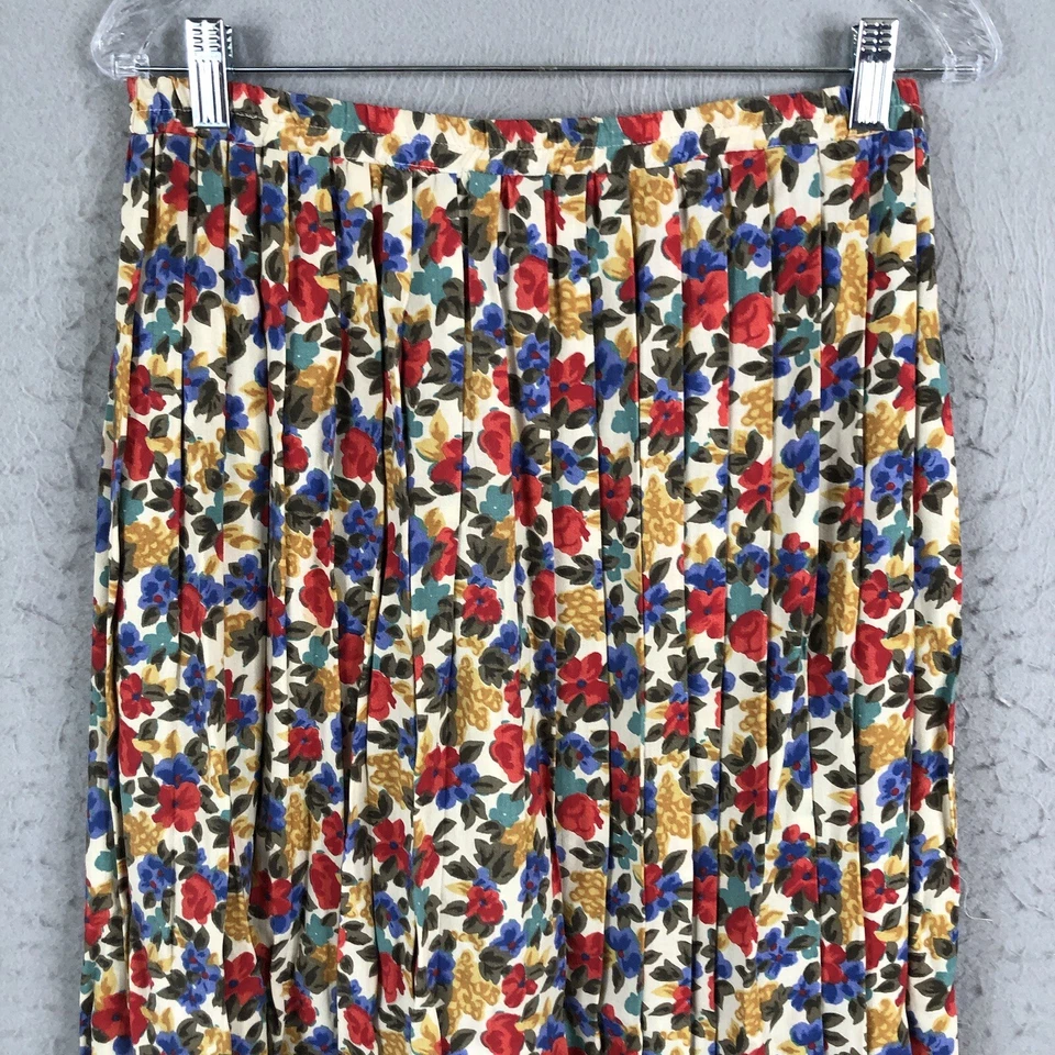 Maxi Falda Floral De Colección Mujeres 6 Granja Modesta Casa de Campo Núcleo Campesino Occidental Foto 3 de 4