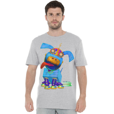 Jimmy Neutron Goddard Neon T-Shirt S-2XL, Athletic Heather