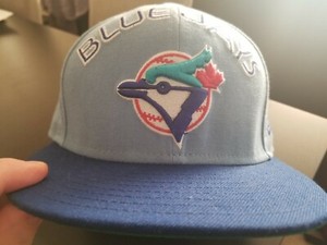 Toronto Blue Jays Powder Blue Retro New Area Fitted Hat 7 3 8 Ebay