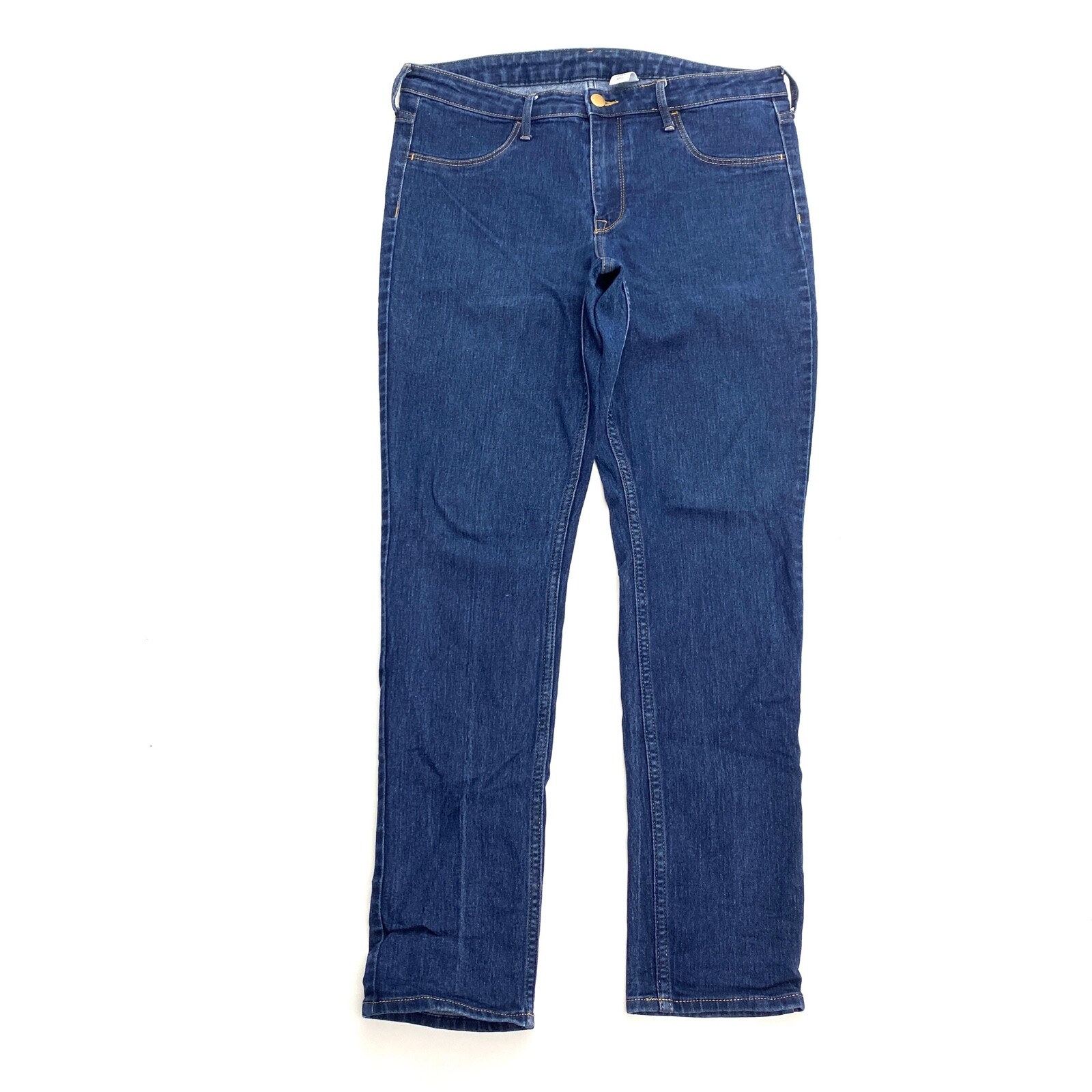 &denim Skinny Ankle Regular Waist Women's size 31 Dark Wash Blue Denim Jeans