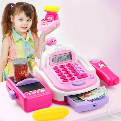 pretend play supermarket checkout