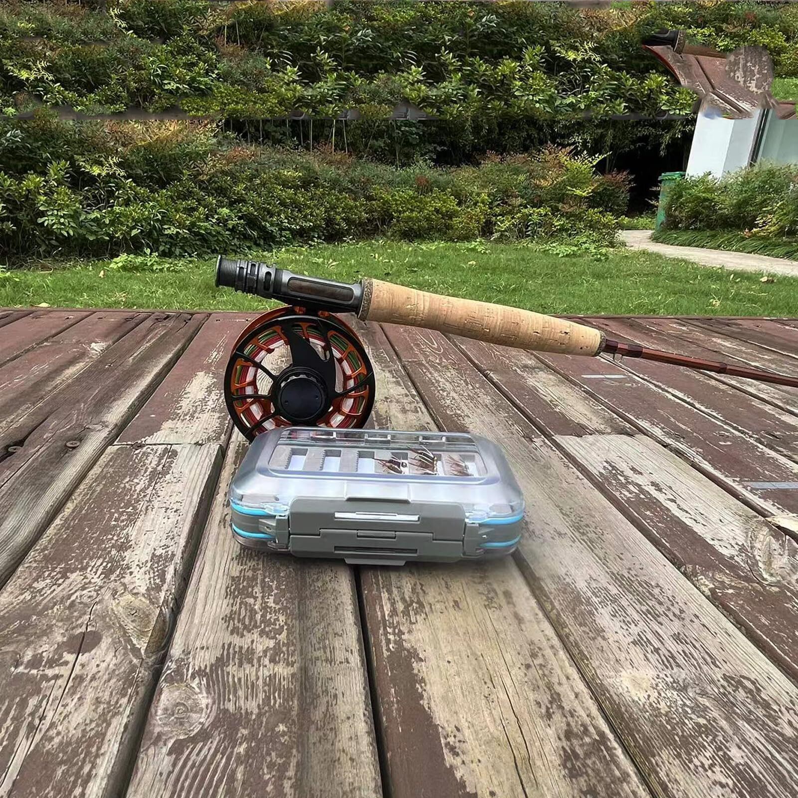 Aventik Fly Box Flies Case Jig Box Trout Waterproof Lightweight