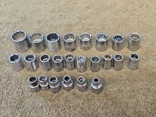 24 Proto Professional Socket 3/8" Drive Set Sae 7/8 7/16 3/4 9/16 5/16 1/4" 5228