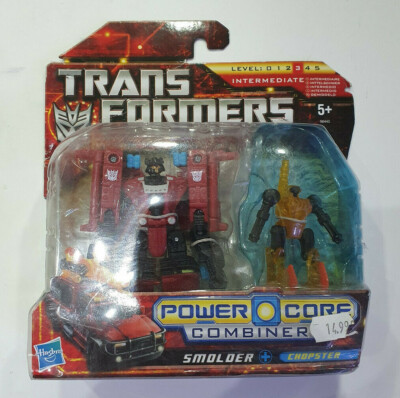 TRANSFORMERS Power Core Combiner SMOLDER +CHOPSTER Blister MOC 2010