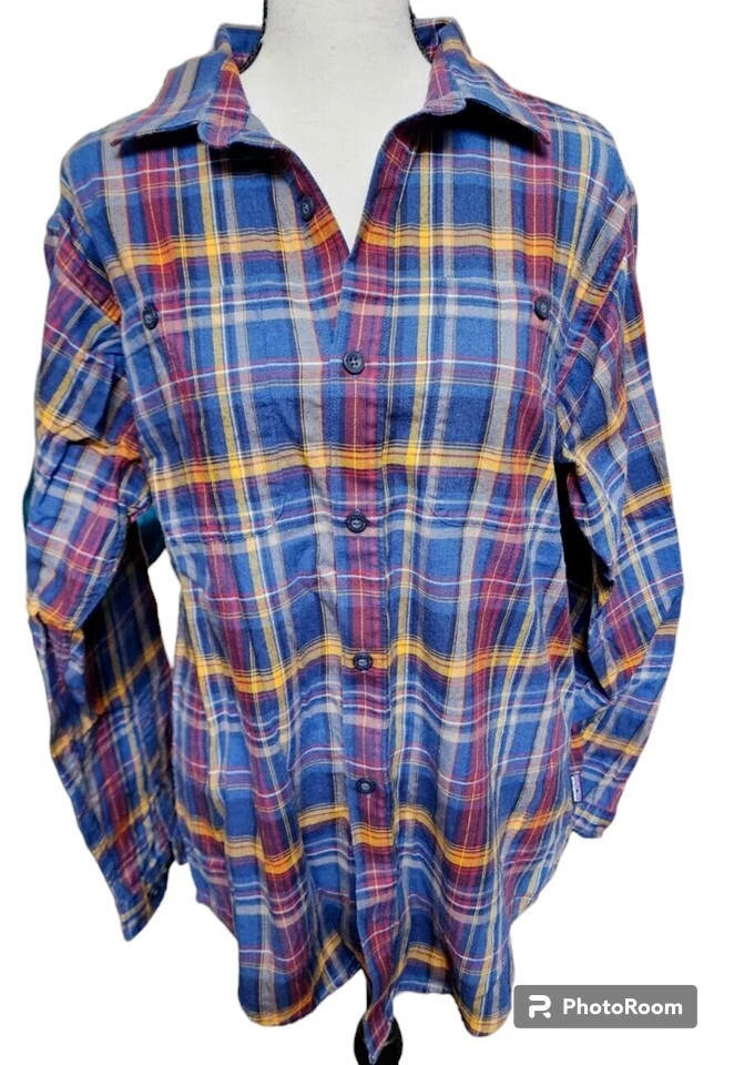 Patagonia Plaid Long Sleeve Button Front Shirt Size Small