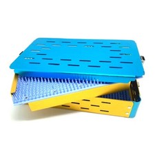 doulbe layer Instrument Sterilization tray case opthalmic orthopedic instrument