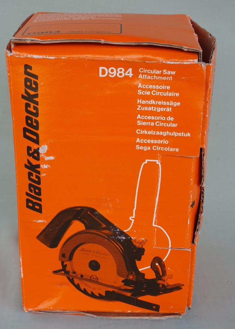 Black And Decker D984 Circular Saw Attachment Boxed eBay