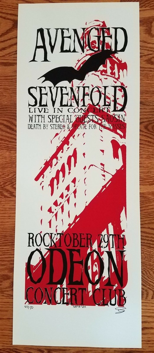 Avenged Sevenfold Poster with special guest Saosin- Death by