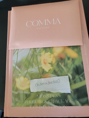 Monsta X Comma Photobook With Everything Included