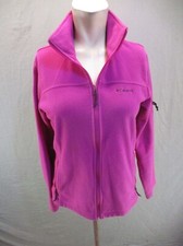 Columbia Size S Womens Full Zip Stand Collar Pocket Fleece Athletic Jacket 177