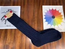 Brooks Brothers Black Fleece Cableknit Cashmere Socks by Thom Browne