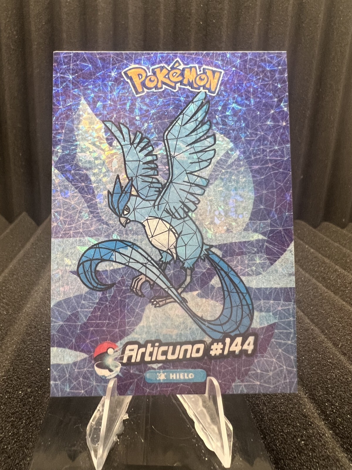 Articuno 144 Cracked Ice Holo Pokemon Card Crystal Collection 2024
