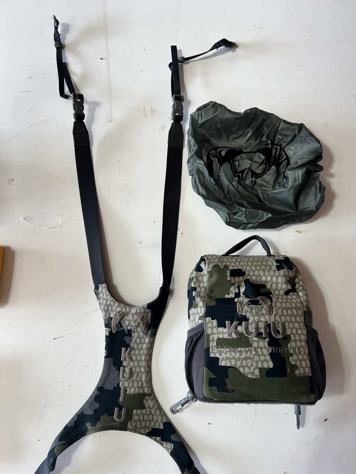KUIU Binocular Harness Verde & Rain CoverSize L eBay