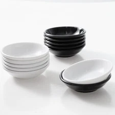 6x Melamine Dipping Bowls Sauce Dishes Heat-Resistant Soy Sauce Dipping Bowls