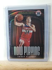 2021-22 NBAHOOPS Basketball Corey Kispert Now Playing foil/holo Rookie RC # 15
