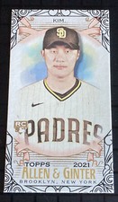 2021 Topps Allen & Ginter's Mini Black Border Ha-Seong Kim #176 Rookie RC
