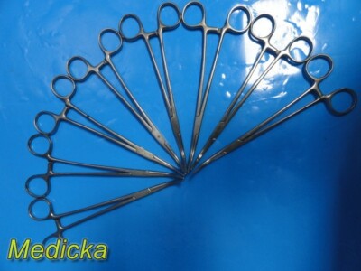 Lot of 8 V. Mueller SU-10510 Shallcross Cystic Duct Forceps, CVD, 8'' ~ 24065