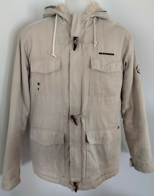 Rare Quicksilver Faux Fur Lined Hooded Jacket S/P EUC RARE