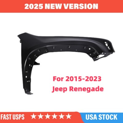 Fender For 2015-2023 Jeep Renegade With Molding Hole Primed Front Passenger Side