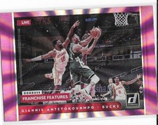 2021-22 Donruss Franchise Features Pink Lazer- Giannis Antetokounmpo